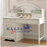 地中海风格家具 美式乡村风格书桌 梳妆台 实木定制 白色韩式妆台