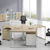 办公家具职员办公桌员工位屏风工作位简约现代三人位办公室电脑桌
