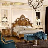 新款欧式全实木床美式雕花双人床意大利奢华别墅卧室公主床婚床