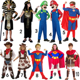 六一儿童节超人服装埃及法老艳后超级玛丽西部牛仔罗马武士男女