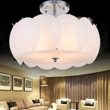卧室灯简约现代圆形LED吸顶灯客厅餐厅婚房灯具温馨浪漫个性吊灯