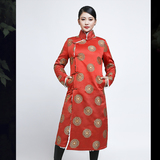 原创春季西藏服装藏袍藏装女民族风复古休闲改良唐装中式女装上衣