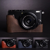 台湾TP原创 真皮Fujifilm富士X70相机包X70相机皮套手柄半套底座