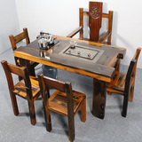 老船木茶桌椅组合仿古茶台茶几实木家具茶艺桌简约中式客厅品茶桌