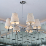 现代简约欧式铁艺水晶LED吊灯客厅卧室书房饭厅餐厅温馨吸顶吊灯