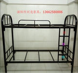 深圳上下铁床铺铁架床子母床特厚50/38弯床宿舍高低床学生双层床