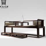 新中式沙发布艺中式家具全实木沙发客厅沙发组合古典会所茶楼家具