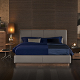 意大利设计米兰风格实木真皮双人床现代欧式高端1.8/2/2.2米定制