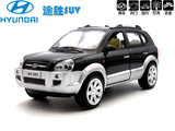 1:24仿真Hyundai现代SUV途胜合金汽车模型儿童玩具金属声光回力