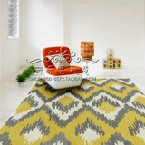 简约现代欧式美式抽象条纹韩式客厅茶几卧室手工腈纶混纺地毯定制