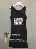 专柜正品LALABOBO2016夏款莫代尔字母连衣裙