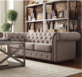 美式欧式沙发客厅卧室单人双人三人位布艺沙发组合整装简约现代