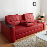 日式多功能小户型可折叠沙发床宜家简约客厅转角皮沙发坐卧两用床
