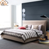 布艺床可拆洗 双人床现代简约布床北欧 软体床1.8米婚床特价包邮