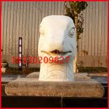 汉白玉十二生肖兽头喷水摆件公园广场仿古石雕兽首雕刻动物雕塑
