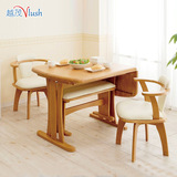 实木餐桌椅 进口折叠餐桌 简易现代简约餐桌 纯实木餐桌椅