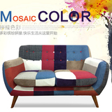 宜家双人单人沙发垫布艺日式沙发三人小户型实木组合可拆简约现代