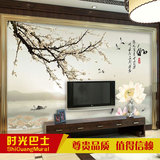中式山水画古典客厅卧室餐厅壁纸书房电视背景墙纸家居装饰壁画