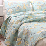 新款床品欧式精品全棉布艺绗缝床盖三件套空调被春秋薄被加厚床单