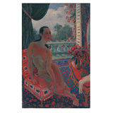 潘玉良 太妃椅上的裸女 人体油画 装饰画 酒店会所壁画86-127