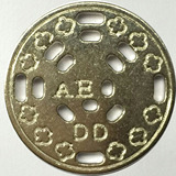 娃娃机游戏币 数码币 带孔游戏币 游戏币定做 游戏厅专用代币AEDD
