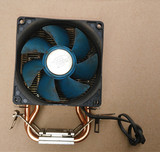 超频3 多平台通用 散热器风扇 2铜管铜底 电脑 CPU二手散热器风扇