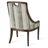 美式实木复古餐椅法式时尚现代布艺书椅客厅书房咖啡厅个性餐椅子