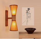 现代简约壁灯创意竹子床头灯卧室客厅酒店走廊书房会所灯饰包邮