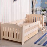 实木儿童床儿童卧室家具带护栏单人双人床带梯子包邮婴儿学生床