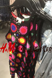 H&M HM 女装专柜正品代购 3月 音乐节系列花朵编织背心连衣裙