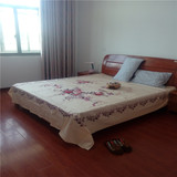 纯棉丝光加厚  双人床单  上海老式床单  国民床单  老式全棉床单