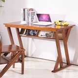 简易电脑桌简约现代家用实木书桌宜家写字台创意台式1.2米办公桌