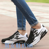 新款跑鞋男女休闲运动鞋情侣气垫鞋英伦透气韩版网鞋男学生增高鞋