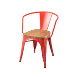 2016新款时尚工业复古金属实木餐椅北欧LOFT咖啡厅餐厅靠背椅子