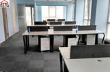 北京家具简约开放式办公桌椅钢木组合屏风工作职员位电脑桌2 4人