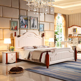 实木床双人床1.8 2.0床大人床 地中海实木家具 卧室家具