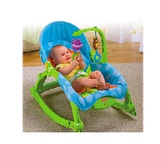 （特价）费雪摇椅婴儿摇椅多功能折叠电动躺椅新生儿玩具W2811
