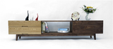 日式黑胡桃木电视柜全实木电视柜北欧宜家简约现代电视柜客厅家具