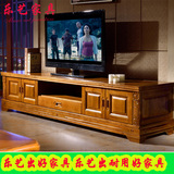 实木电视柜 客厅地柜 现代中式香樟木电视柜 仿古雕花储物电视柜