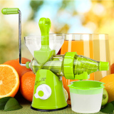 榨汁机手动家用迷你多功能小型手摇水果汁蔬菜汁原汁机不锈钢婴儿