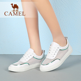 骆驼夏季韩版透气镂空小白鞋女平底网布休闲板鞋学生低帮运动球鞋