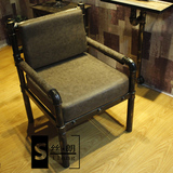 复古美发椅子 工业风美发椅中式美发椅 豪华剪发椅子高档理发椅子