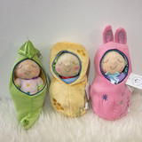 外贸原单宝宝婴儿毛绒玩具豌豆娃娃陪睡玩偶安抚娃娃儿童毛绒玩具