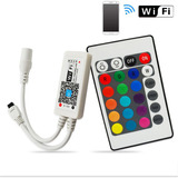 WIFI控制器rgb灯带控制器变色红外无线led七彩红外24键手机遥控器