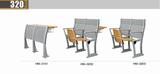 学校多媒体教室铝合金课桌椅 阶梯教室固定连排椅 学生椅工厂直销