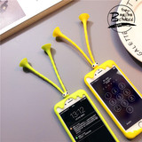 蝈蝈边框iphone6plus手机壳苹果6S硅胶保护套创意防摔支架女软5se