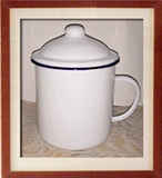 12CM大号 复古怀旧经典素搪瓷杯水杯子 茶缸 创意个性 马克杯带盖