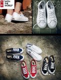 正品万斯男鞋低帮帆布女鞋运动休闲韩版经典情侣鞋夏季系带学生鞋