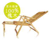竹板折叠午休木制躺椅实木躺椅加固休闲躺椅木质沙滩椅户外竹木椅