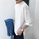 旋律风车原创日系潮男短袖t恤 2016夏季新款个性店主自拍质感半袖